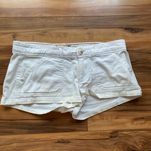 White booty shorts